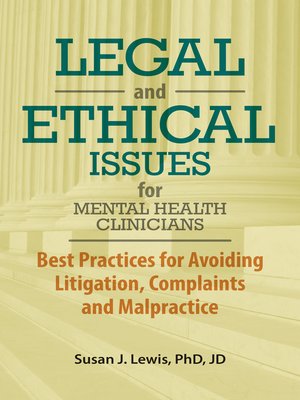 cover image of Legal and Ethical Issues for Mental Health Clinicians